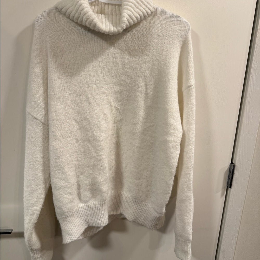 Princess Polly Cream Cowl Neck Sweater